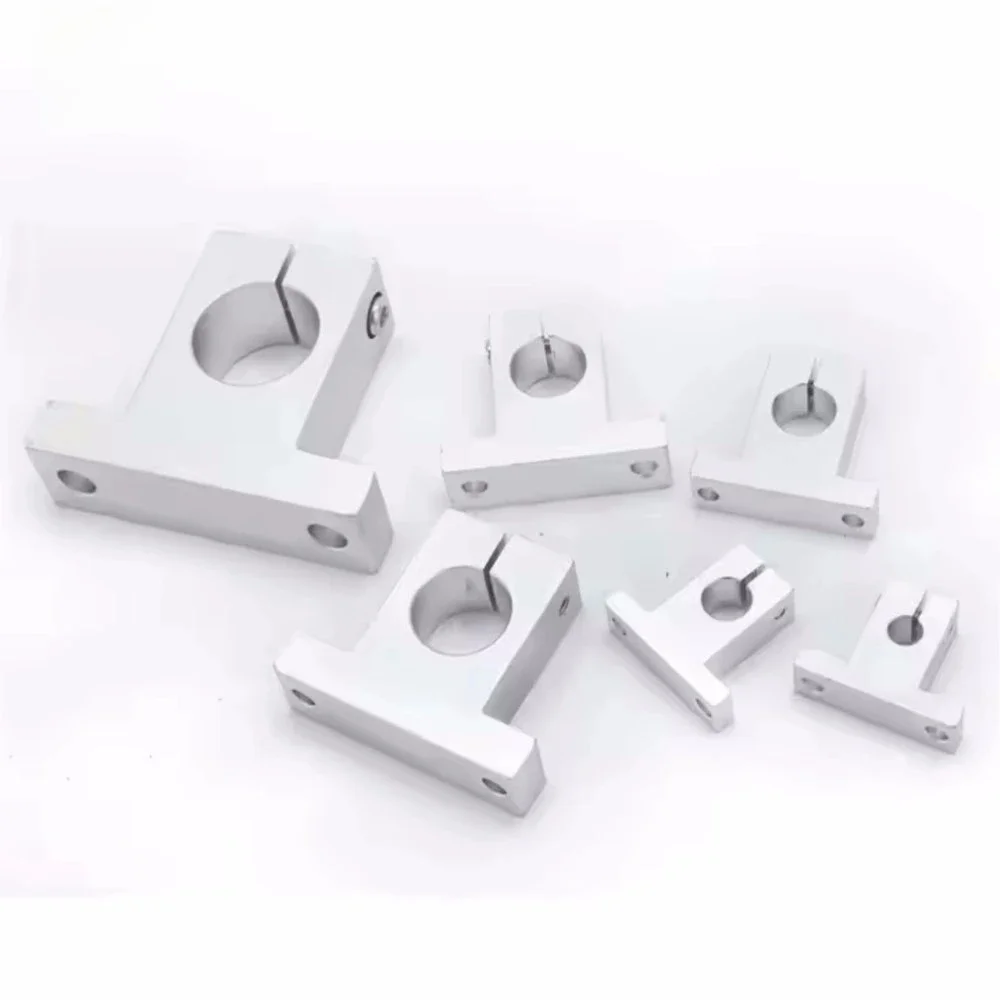 Axe optique linéaire SK, support vertical, cadre de roulement en alliage d'aluminium, support de tige poli SK8 10 12 13 16 20 25 30 35 40 50 60mm