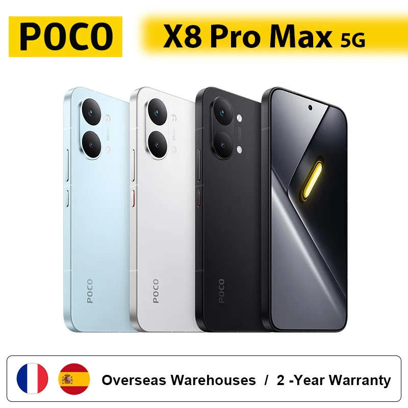 POCO X8 Pro MAX 5G NFC Smartphone 12GB 256GB 512GB Batteria 8500mAh Telefono con Fotocamera 50MP OIS