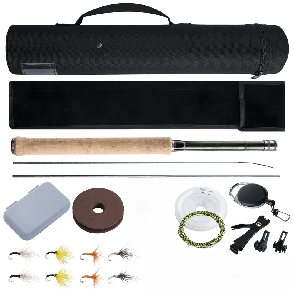 Goture Tenkara Fly Hengel Combo 3.6m Ultralight Koolstofvezel Hengel met Lijn Lokken Clipper Draagbare Tenkara Hengel Set Tackles - afbeelding 2