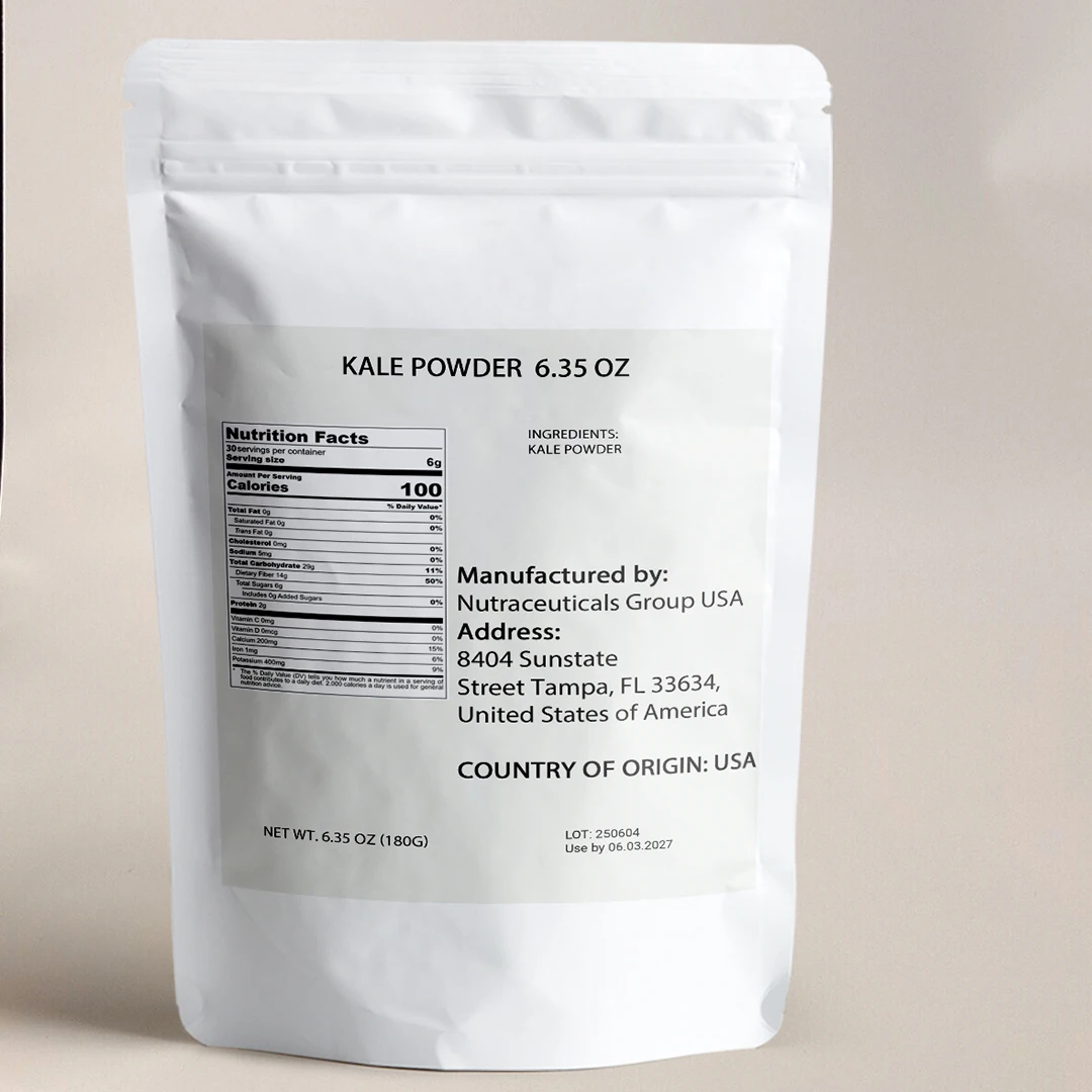 Kale Powder, Green Leafy Powder for Smoothies, Cooking, Baking, 6.35oz Pack