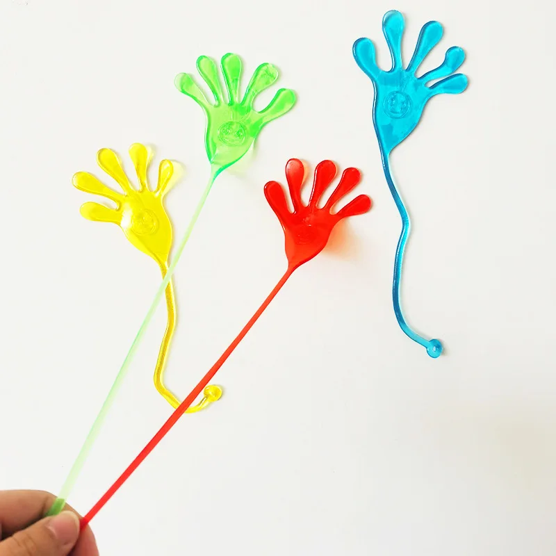 5-20Pcs Elastically Stretchable Sticky Palm Climbing Tricky Hands Toys Mini Sticky Hands Toys For Children Party Favors Toys