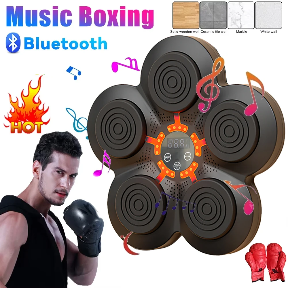 Nueva máquina de boxeo con música inteligente para adultos/niños, entrenador de boxeo deportivo, ejercicio en casa, entrenamiento de respuesta, objetivo de pared de boxeo