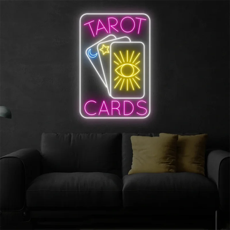 

Tarot Cards Led Sign, Psychic Custom Neon Sign, Psychic Tarot Room Wall Decor, Psychic Reader Shop Sign, Fortune Teller Gift