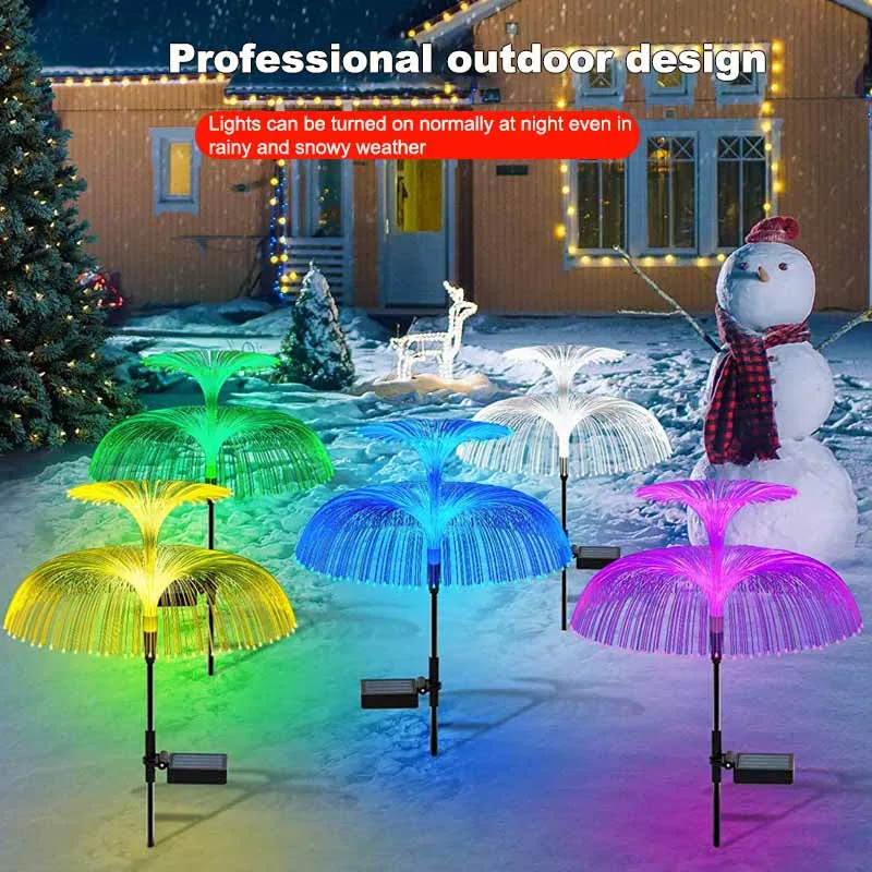 1–10 Stück Solar-Quallen-Lichter, 7 Farbwechsel, Außenleuchte, wasserdicht, für Hof, Weg, Rasen, Garten, Party, Hochzeit, Dekoration, Beleuchtung