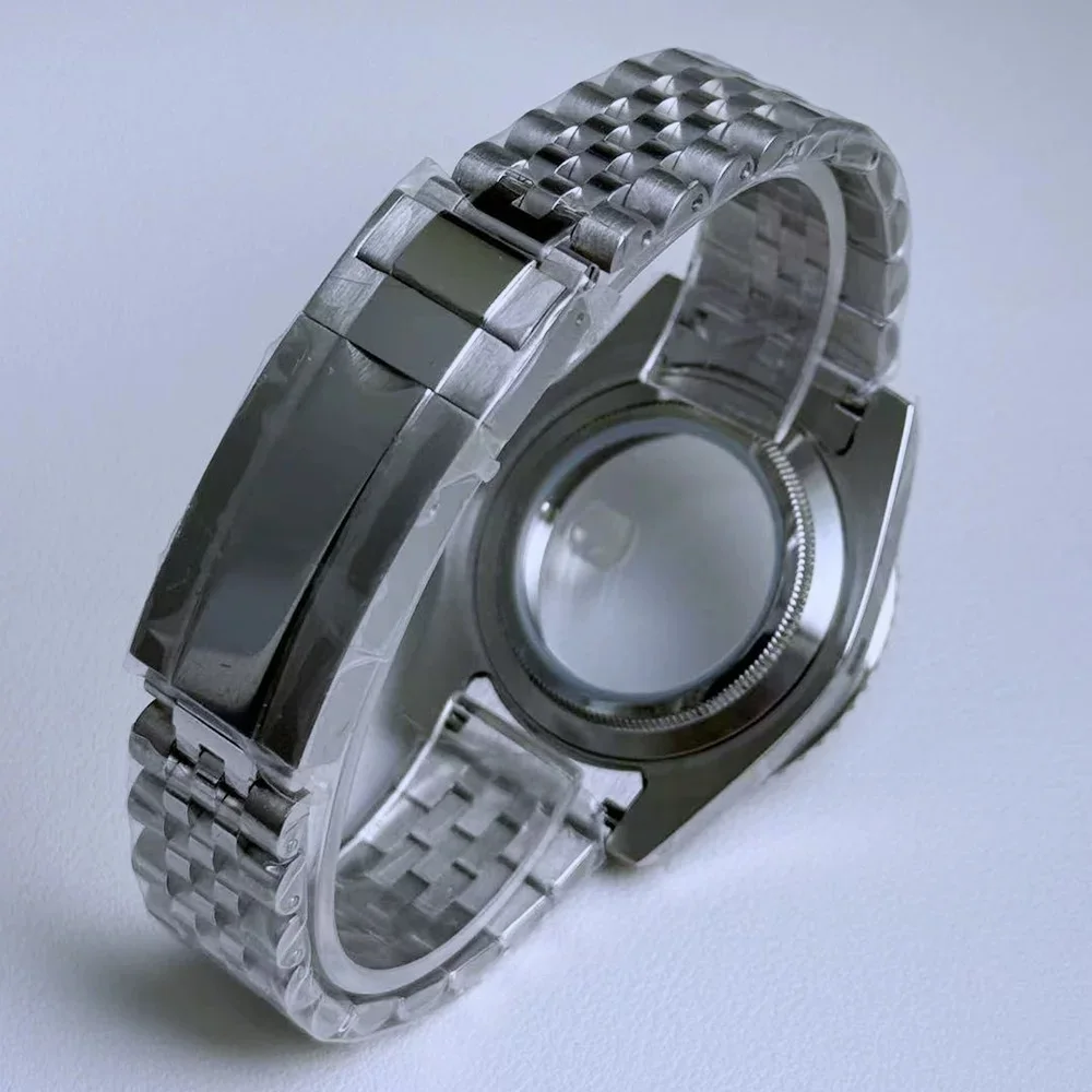 

200M Diving Case 40mm Fit NH35 NH36 Watch Case Jubilee Bracelet Sapphire Glass Slide Buckle