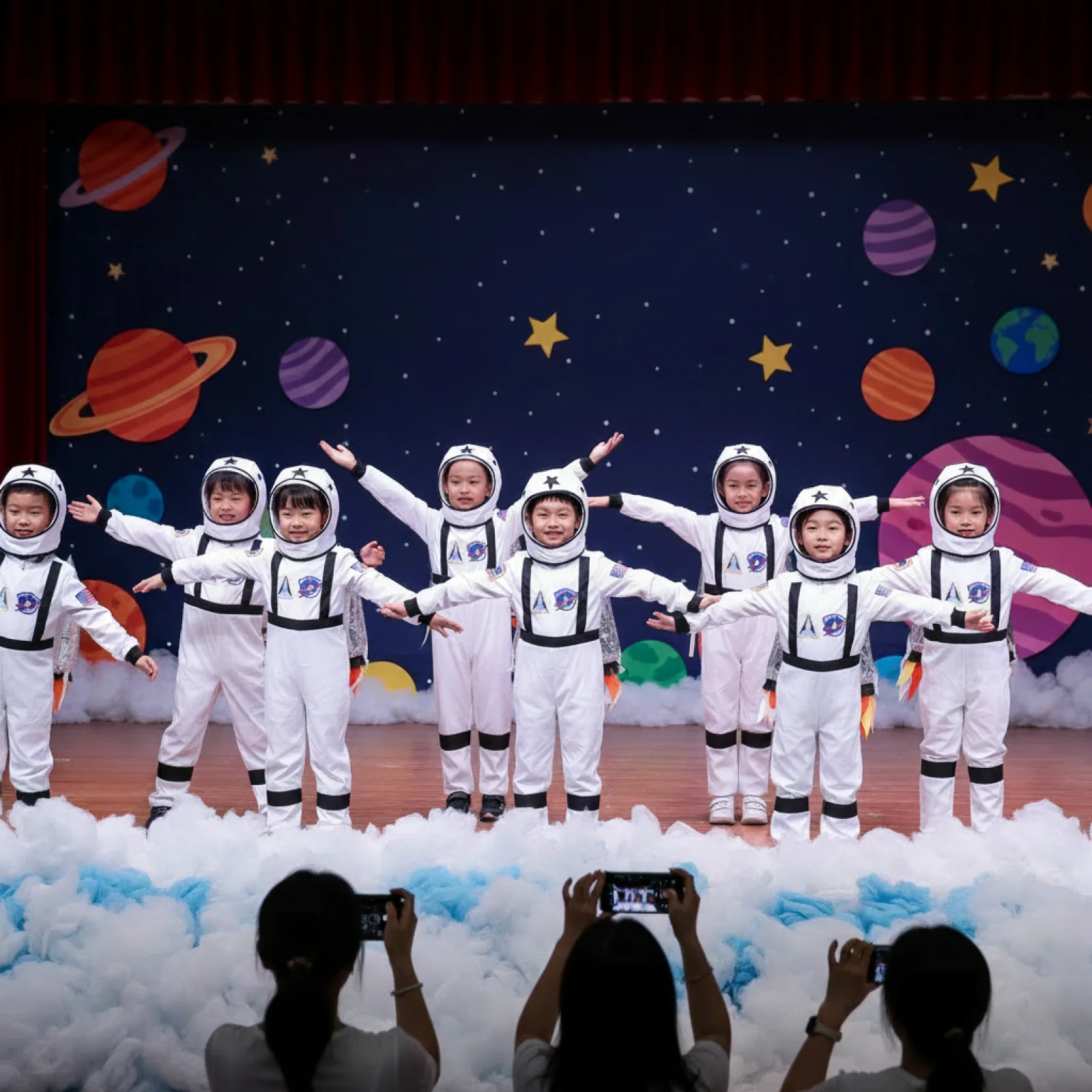 

Kids Astronaut Costume Portable Durability Unisex Gift Space Jumpsuit Outfit Dress up Fancy Dress Comfort Unisex