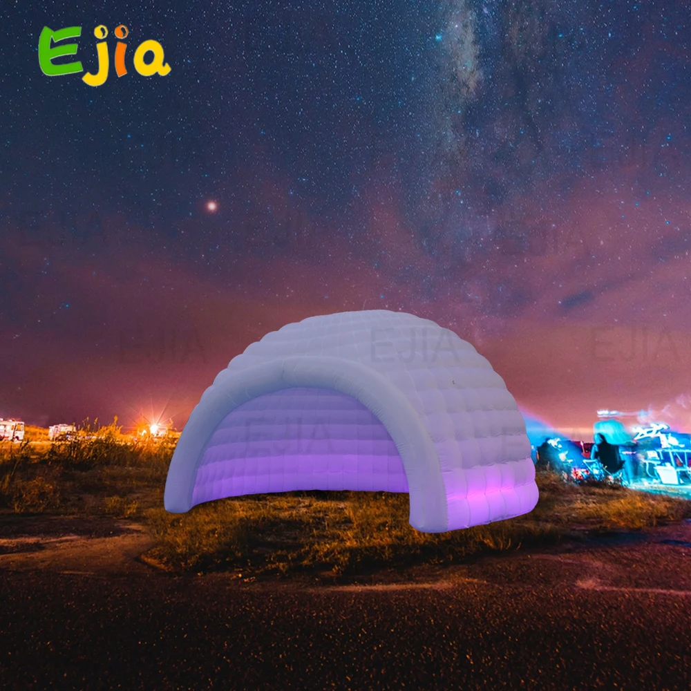 6m /4.5m Large Inflatable Advertising Dome Tent Exhibition Inflatable Disco Light Nightclub Tent House With LED Lights For Party