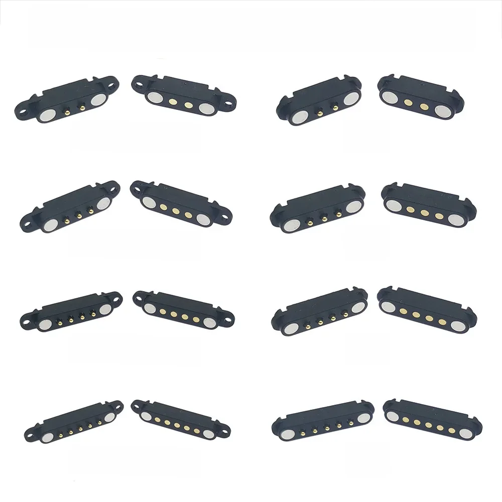 Connecteur à broche Pogo magnétique 5V1A, 1 à 10 paires, 2P 3P 4P 5P Pogopin mâle femelle 2.54 MM, connecteur magnétique DC à ressort, prise de courant