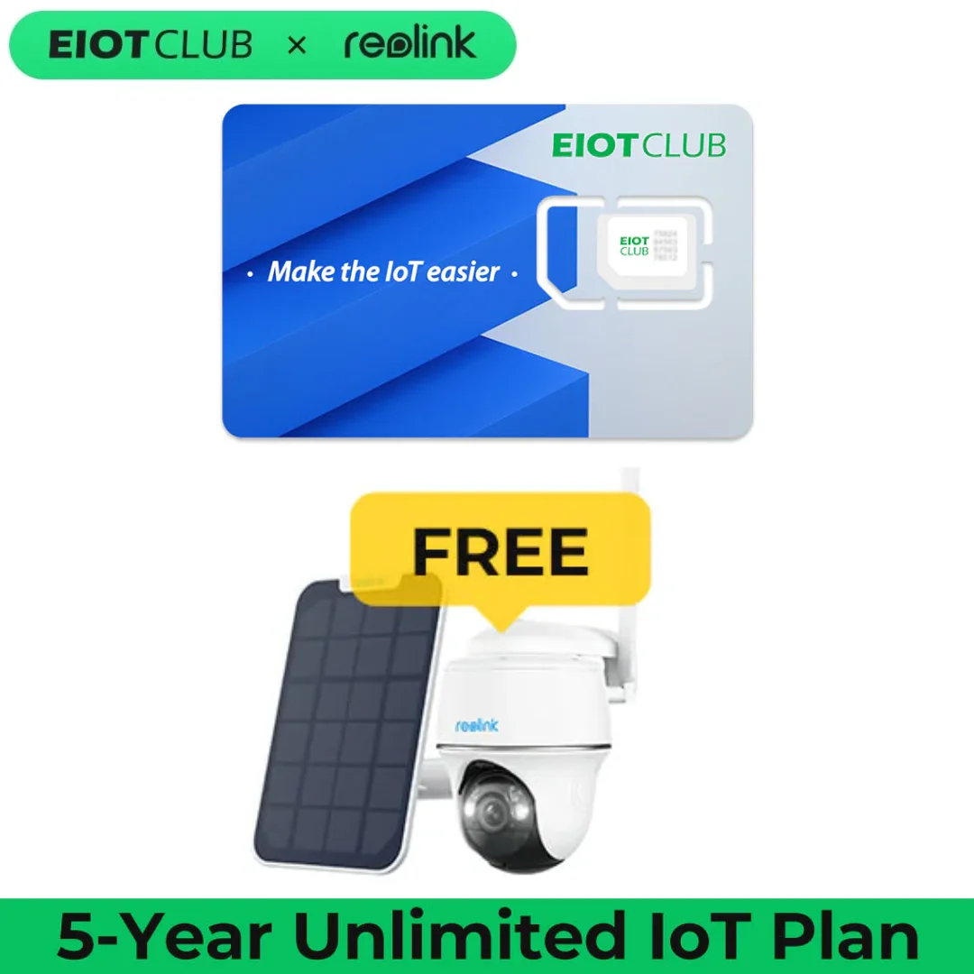 5-Year Unlimited Data with Reolink Security Camera Bundle, 4G LTE Cellular Outdoor Wireless Surveillance Camera, Plug and Play