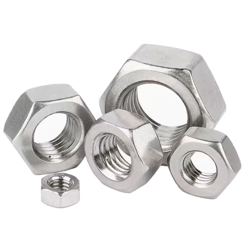 1Pc M14 M16 M18 M20 M22 M24 M27 M30 M33 M36 M39 M42 M45 M48 M52 M56 M64 304 Stainless Steel Hex Nut Hexagon Nut for Screw Bolt