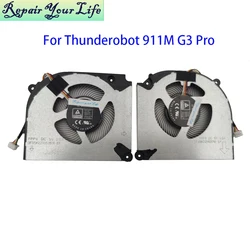 Laptop CPU GPU Cooling Fan For Thunderobot 911 M G3 Pro JT009M00BRU 15.6 RTX 4060 Notebook VGA Fans Processor Cooler Radiator