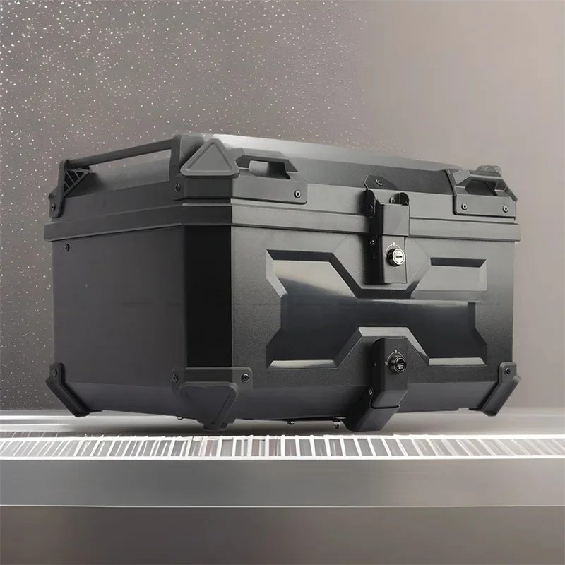 AliExpress NONE 45L 58L Motorcycle Tail Box High Strength ABS Plastic Luggage Box Electric Bike Quick Release Waterproof & Impact Resistant Case