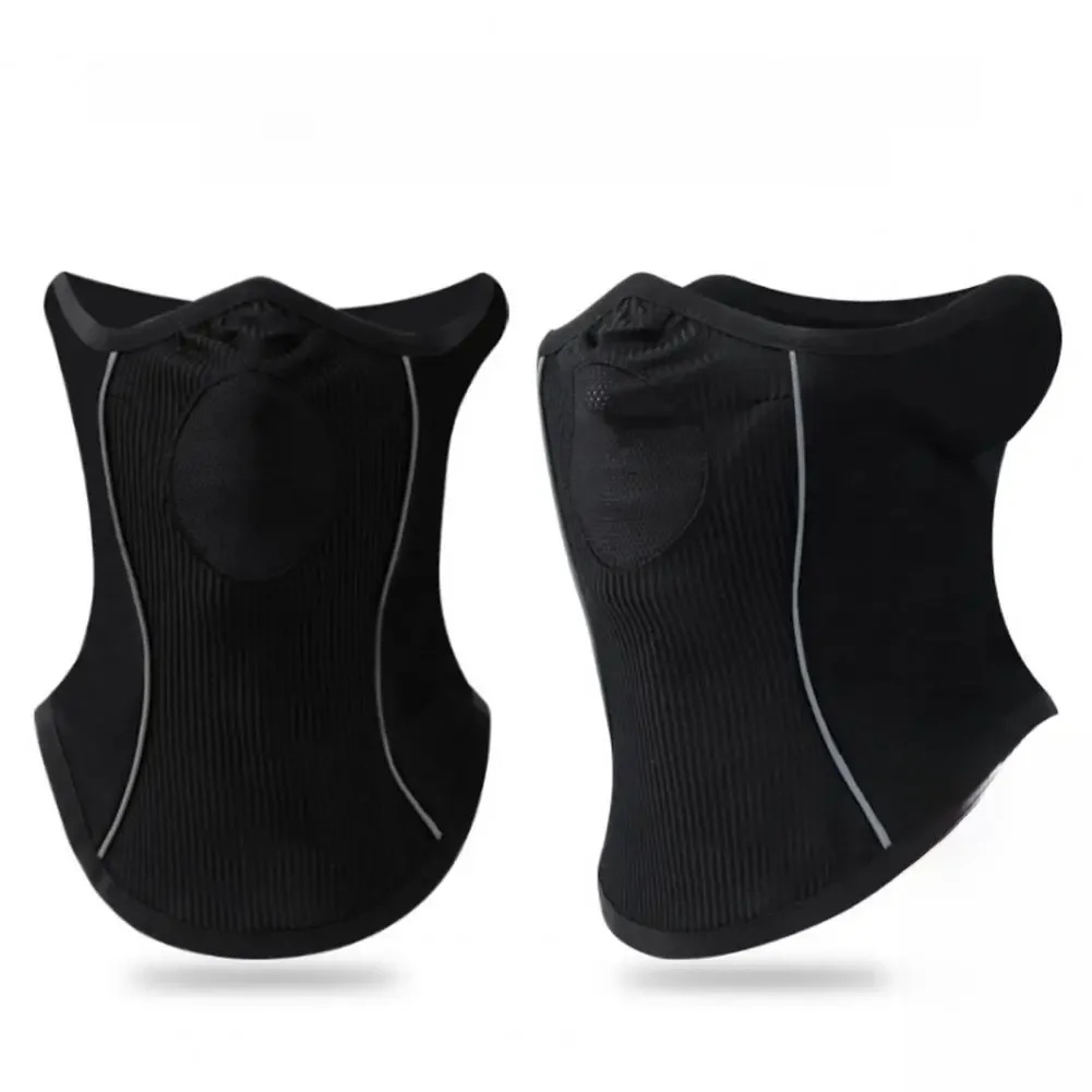 AliExpress Breathable Mesh Neck Gaiter Moisture-wicking Scarf Fashionable Outdoor Riding Neck Warmer Fleece Lining Breathable Holes Half
