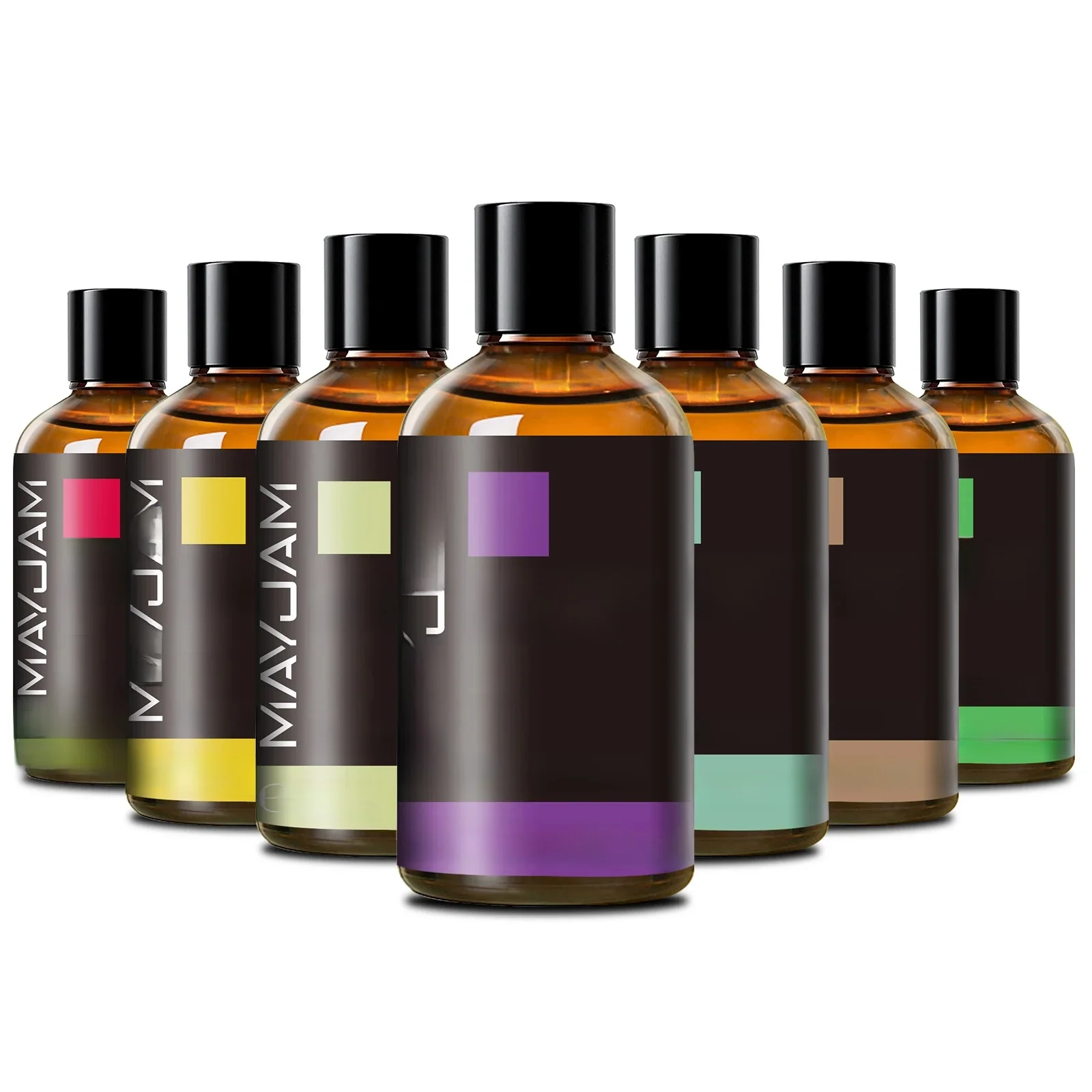 MAYJAM 100ml czysty olejek eteryczny ze szklaną zakraplaczem, olejki eteryczne do aromaterapii lawendowy eukaliptusowy rozmaryn waniliowy olejek zapachowy — zdjęcie 2