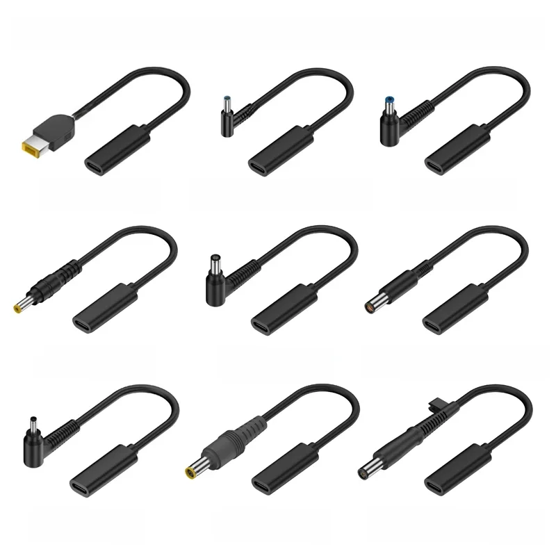 USB 3.1 Type C USB C chargeur pour ordinateur portable adaptateur secteur convertisseur USB Type C femelle à 4.0*1.35 5.5*2.5 4.5*3.0 4.0*1.7mm prise cc