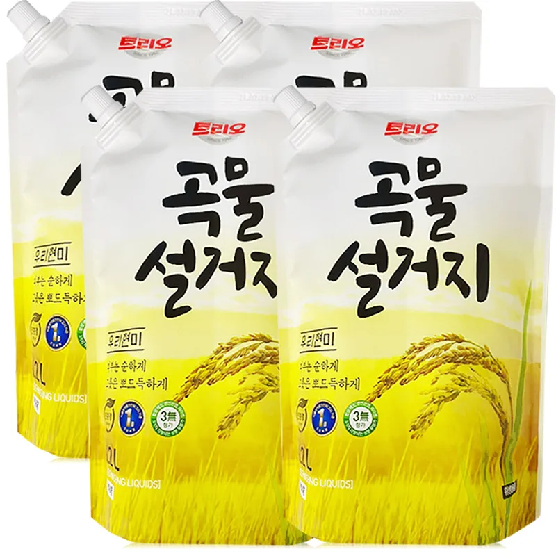 The trio grain dishes washing dishes Our Hyun-mi 1200ml x 4 pieces kitchen wash dishes