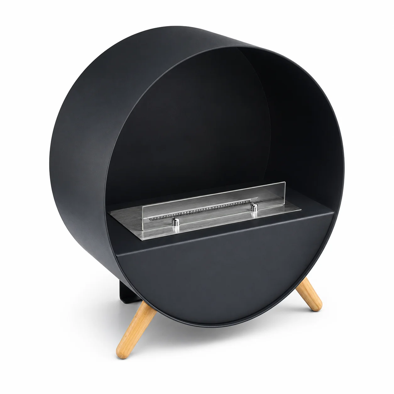 RX Manual Round Bioethanol Fireplace Burner Insert – Stainless Steel | SXFireplace