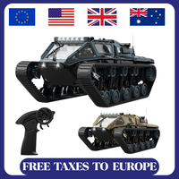 JJRC C8812 LED Light Full Scale Tracked Tank Simulation Model Toy RC Car Model Drift Remote Control Off-Road Vehicle Boy Gift