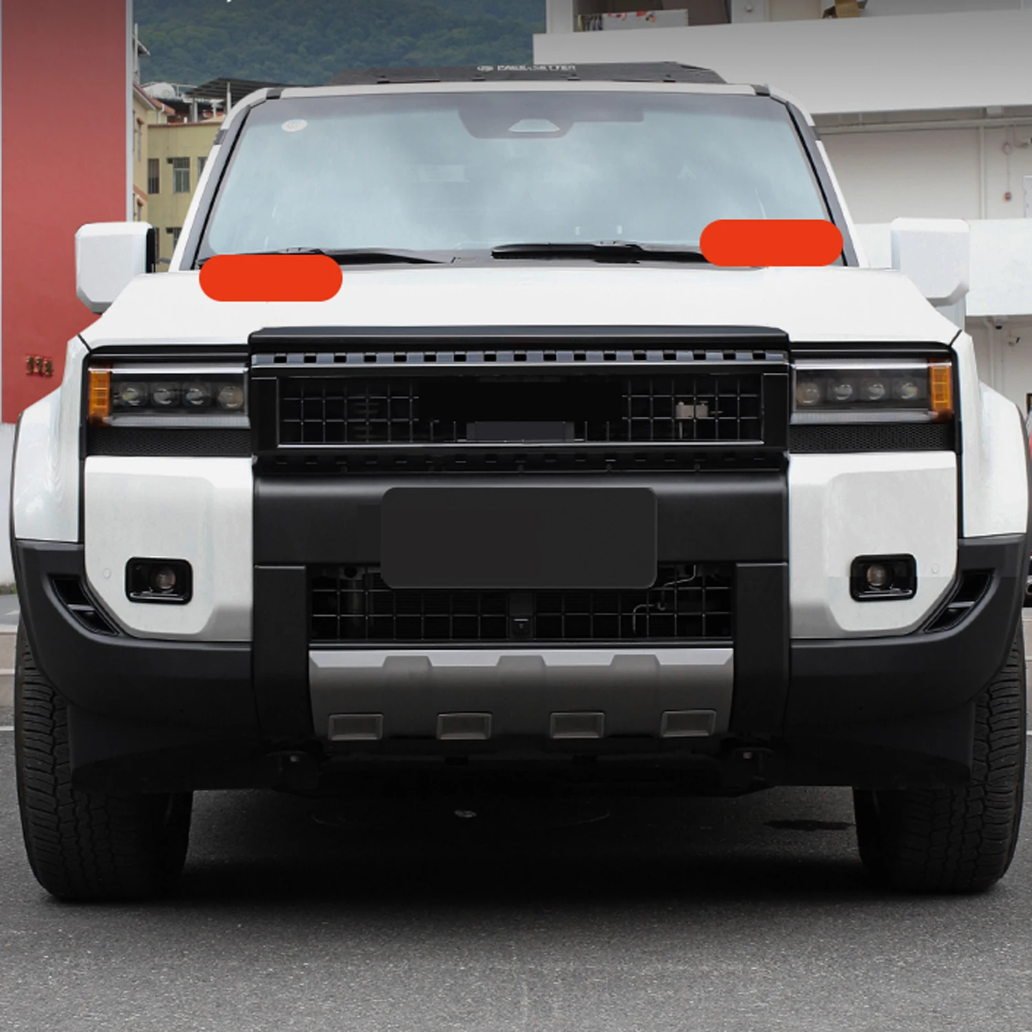 

Для Toyota Land Cruiser Prado J250/Lexus GX 550 2024 2025: Аксессуары для авто, накладка на центральную решетку радиатора из АБС-пластика, 1 шт.