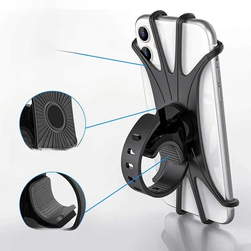Fiets Telefoon Houder Fiets Mobiele Mobiele Telefoon Houder Motorfiets Suporte Celular Voor Iphone Samsung Xiaomi Gsm Houder Fiets - afbeelding 2