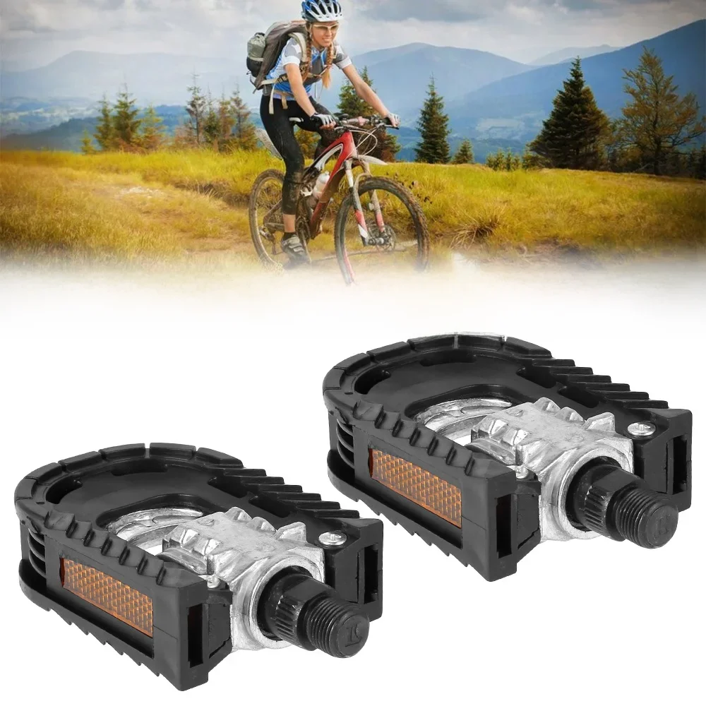 AliExpress NONE 2/1pair Bicycle Pedals Non-slip Platform Folding Bikes Mountain MTB Foot Pegs Mountain Bike Paddle Footboards Cycling Foot Hold