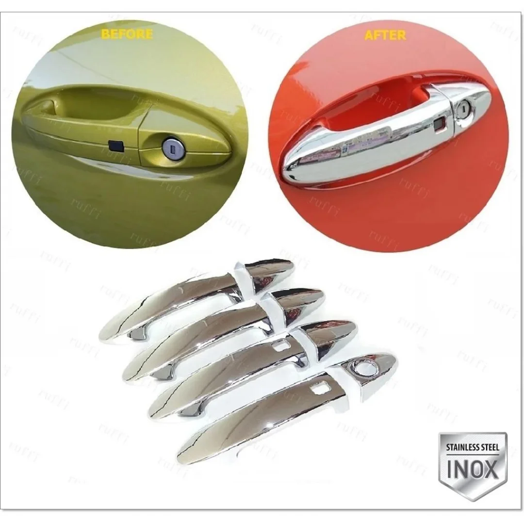 For Ford Fiesta 2009-2017 Door Handle Stainless Chrome Stainless Steel Fully Compatible High Quality Professional