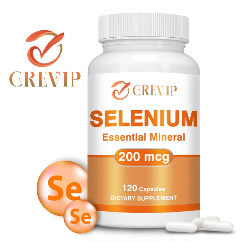 Selenium Capsules - Antioxidant Support, Boosts Immune System, Boosts Energy Levels Thyroid Support - 120 Capsules