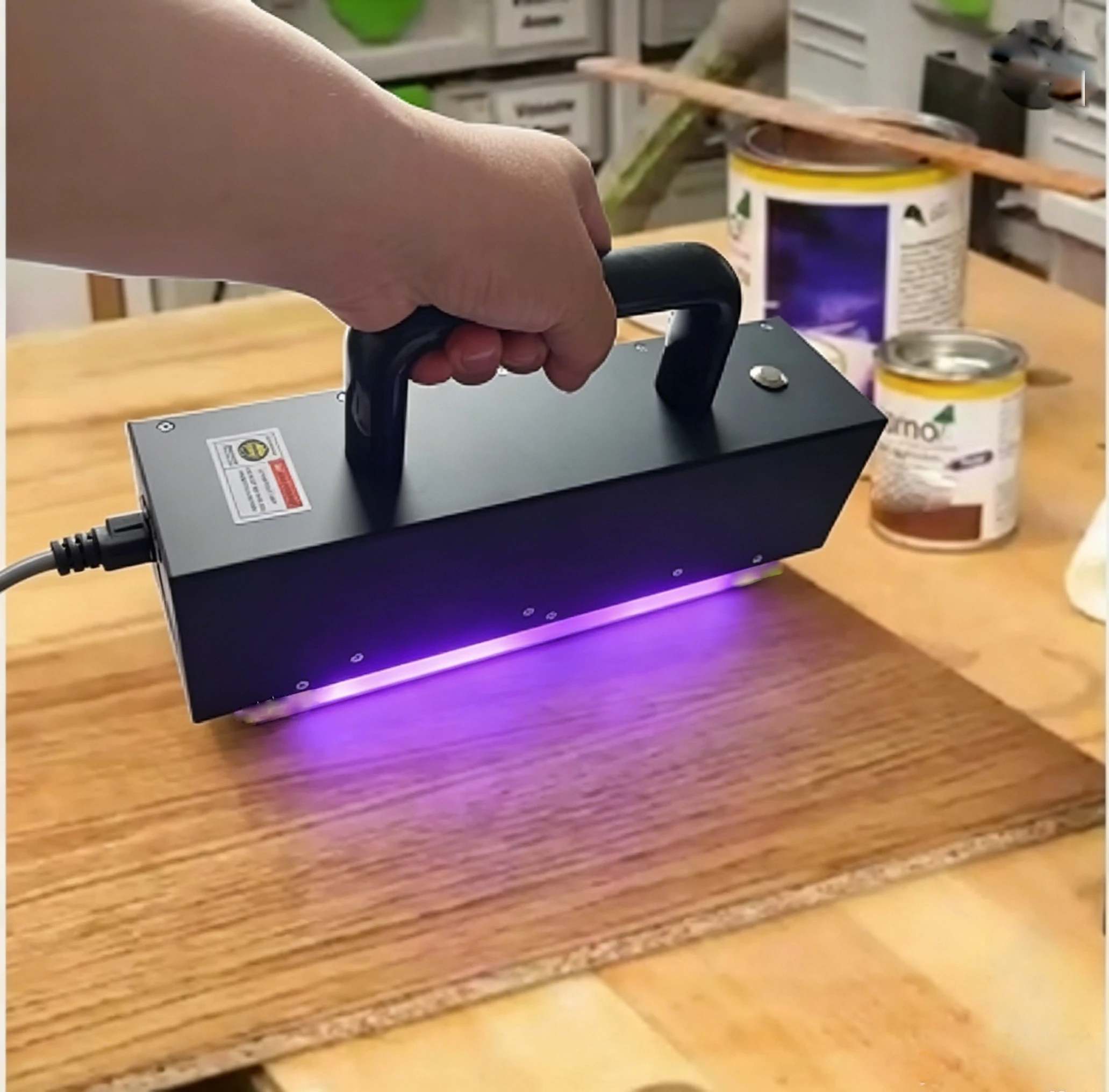 Handheld High-power UV LED Curing Lamp for Rapid Car Paint & Dent Repair Wood UV Paint UV Varnish Fast Drying Lamp