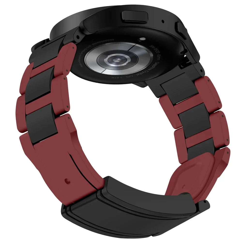 Metalowy + silikonowy pasek 22 20 mm do zegarka Huawei Watch GT 4 Pro 46 mm Pasek GT 3 SE 2 42 mm Honor Magic Watch4 GS 3 Pro Bransoletka magnetyczna — zdjęcie produktu 7