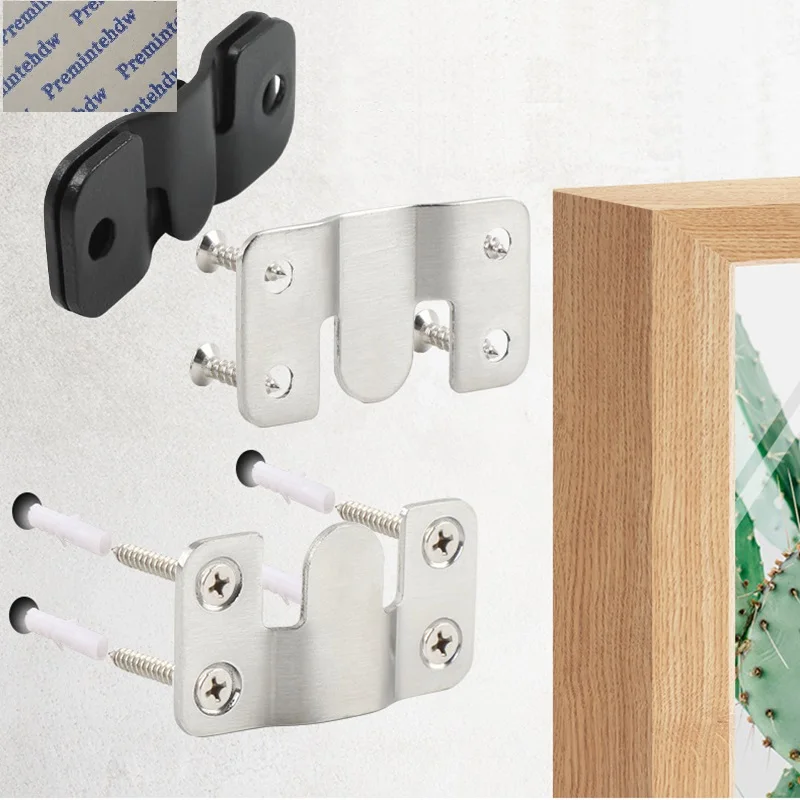 

20Pairs Heavy Stainless Steel Wall Hanging Z Clip Interlock Retaining Bracket Bed Headboard Sofa Framed Picture Mirror Hanger