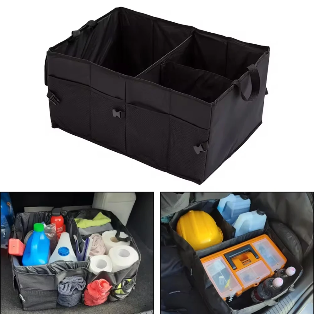 Big Capacity Collapsible Car Storage Box - Trunk Cargo Case, Repair Tools Holder, Auto Organizer, Universal Automotive Accessori