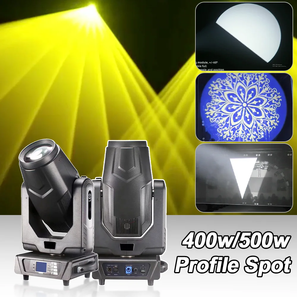 yuer led moving head lighting disco giratorio gobos dj efeito arco iris led perfil profissional art net rdm dmx512 500w 01