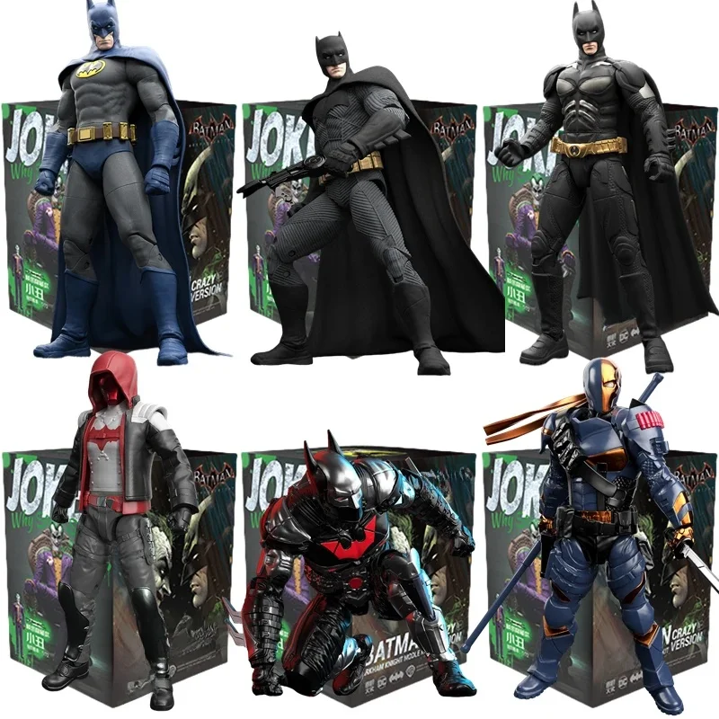 Originele Batman Arkham Knight JOKER V8.04 1970 DARK KINGHT Deathstroke Red Hood Blokken Bricks Action Figure Model Pop Speelgoed - afbeelding 2