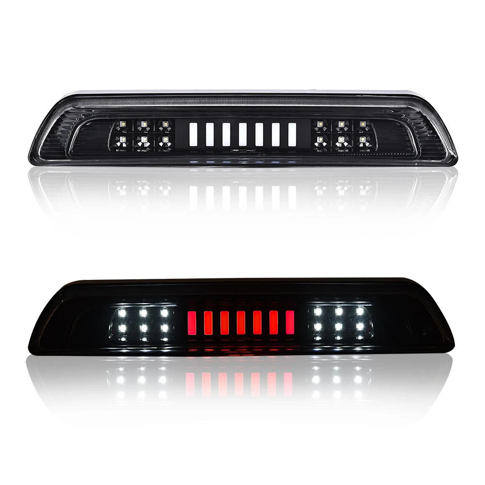 Led 12V Third Brake Light Suitable for 2007-2018 Toyota Tundra Black Rear Cargo Compartment Light High-Mounted Brake Light 81570-0C050