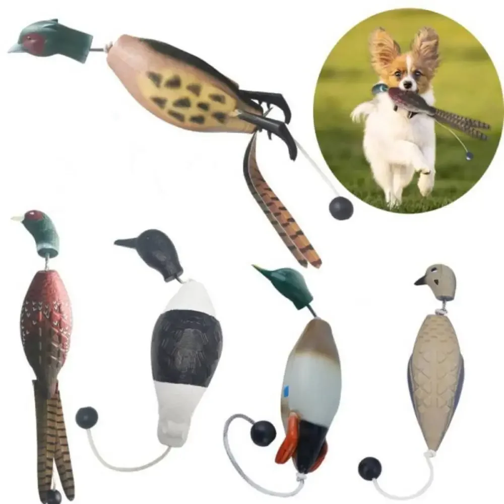 Canard colvert Élà mâcher pour chiens, jouets d'entraînement pour chiens, leurre de morsure, jouet relaxant pour attraper des oiseaux