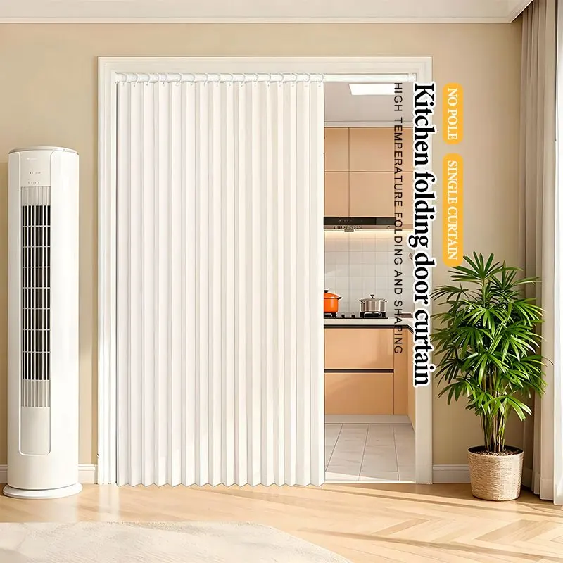 Door Curtain for Kitchen and Balcony, Soft Room Separation Panel with Privacy Protection and Modern Style