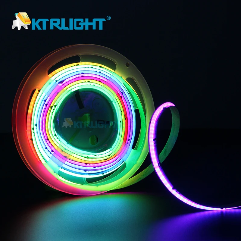 

720LED/m RGBIC Cob Светодиодная лента DC 12 В/24 В Гибкая RGB-подсветка WS2811 Светодиодная лента Cob 24 В Rgbic Fcob Адресная светодиодная лента