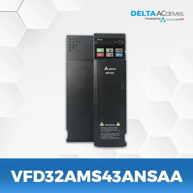 Delta Inverter MS300 Three Phase 380V VFD32AMS43ANSAA General VFD 15kw Motor Speed Controller Inverter Frequency