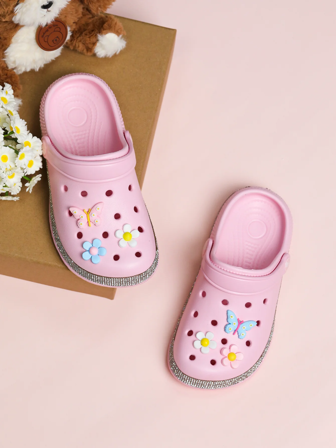 Kinderschuhe für den Garten, leichte EVA-Kinderschuhe und -Pantoffeln, rutschfeste Sandalen, atmungsaktive Slipper für drinnen und draußen K55 – Detail 9
