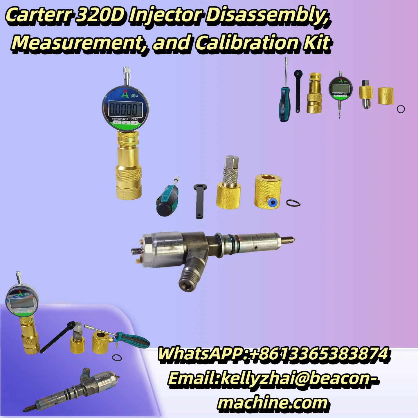 

Diesel Injector Disassembly Kit for 320D Injector Disassembly Measurement Calibration Vehicle Tools