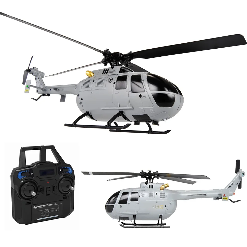 C186 Pro B105 2,4G RTF RC Hubschrauber 4 Propeller 6-Achsen Elektronisches Gyroskop zur Stabilisierung Fernbedienung Hobbys Spielzeug