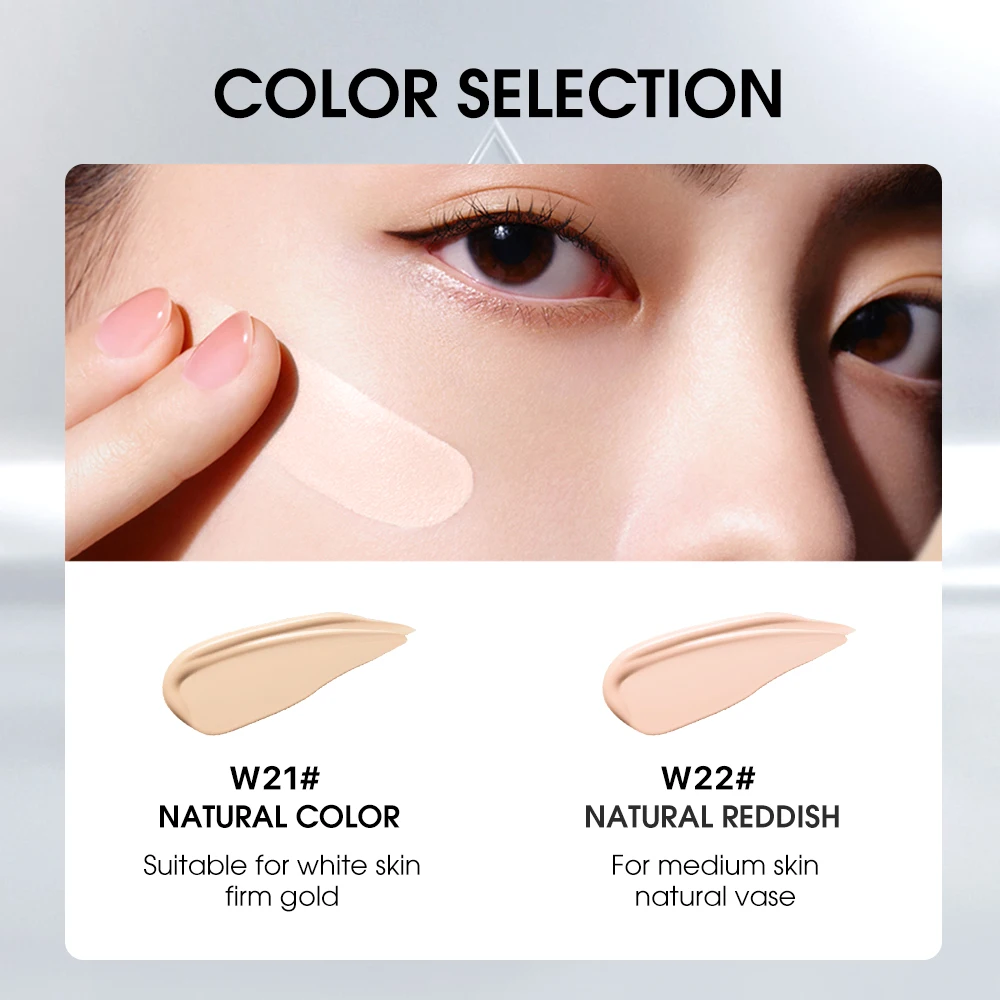 O.TWO.O BB Cream Air Cushion CC Cream Concealer Brighten Makeup Base Long Lasting Foundation Cushion Compact With Makeup Puff