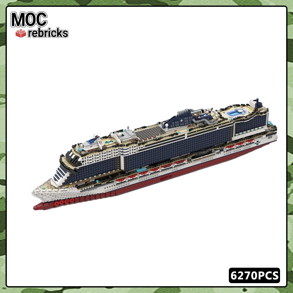 MOC- 119910   Bouwsteenserie Mooi cruiseschip Modelleringstechnologie Birck DIY Monteer puzzel Kinderen Verjaardagscadeau 5132