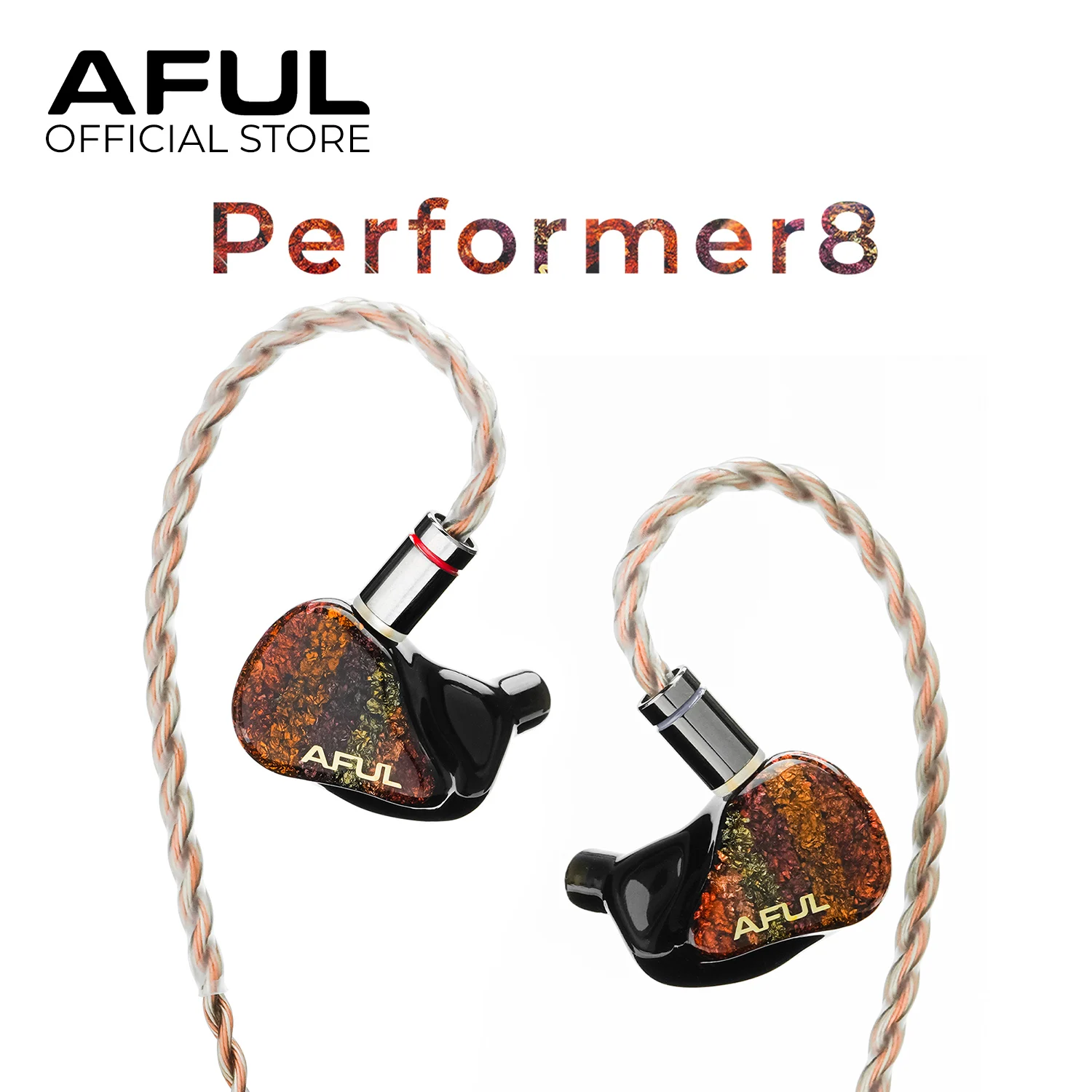 AFUL Performer8 / Performer 8 1DD+7BA In-ear Monitors IEMs 1 Dynamic Driver+7 Balanced Armature Earphones AFUL Official