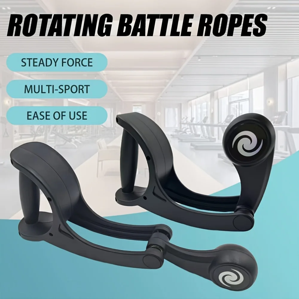 

Portable Rotating Battle Rope Adjustable Resistance Training Equipment for Home Gym Arm Strength & Cardio Workouts Gym Equipment