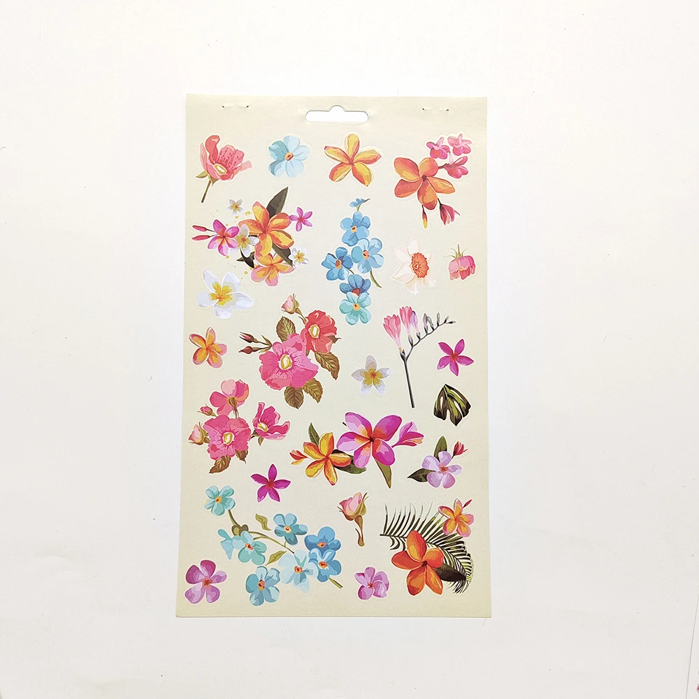 Creative Path Vintage Journal Deko-Aufkleberbücher 6 Blätter Wiederverwendbare Rosa Gelbe Blumen-Scrapbooking-Aufkleberbücher für Bastelarbeiten – Detail 9