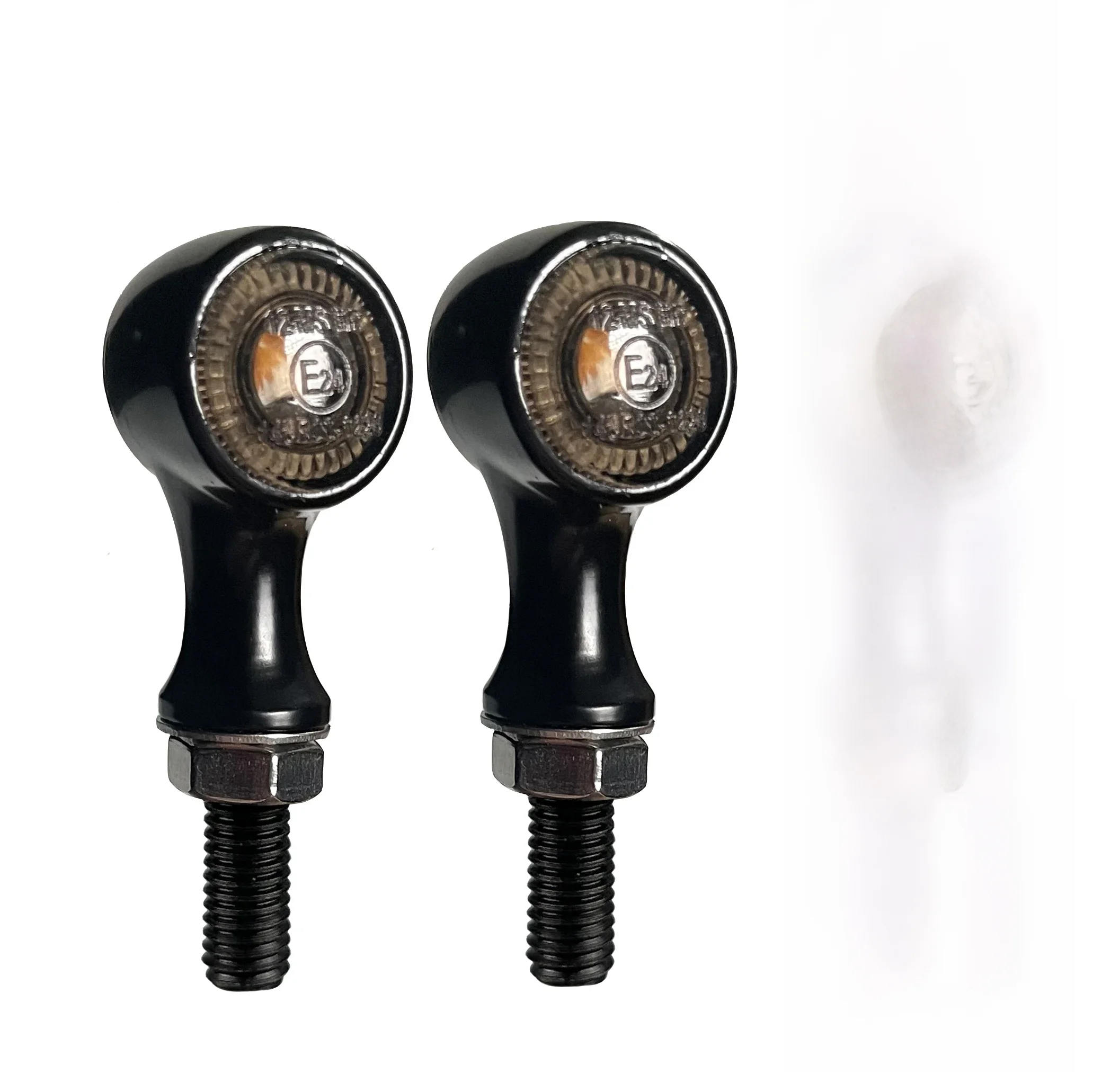 Clignotants de moto en aluminium de haute qualité, marqués E, 8mm, 3 en 1, indicateurs LED, avertissement de Direction arrière, lampe de nuit