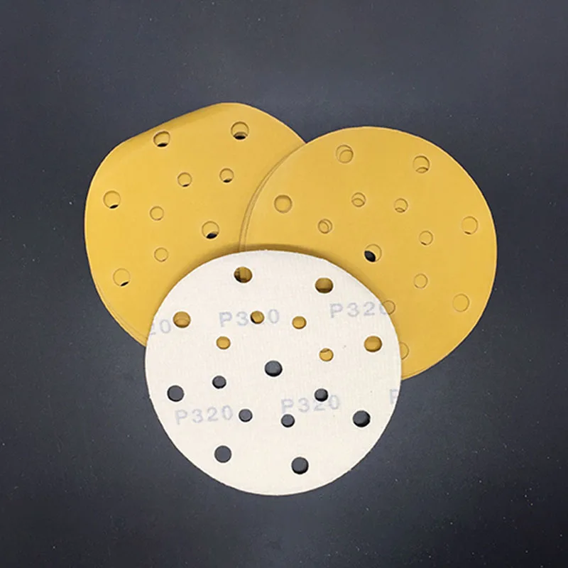 80-600 Grit Hook and Loop amplas Disc 150MM basah & kering amplas 17 lubang