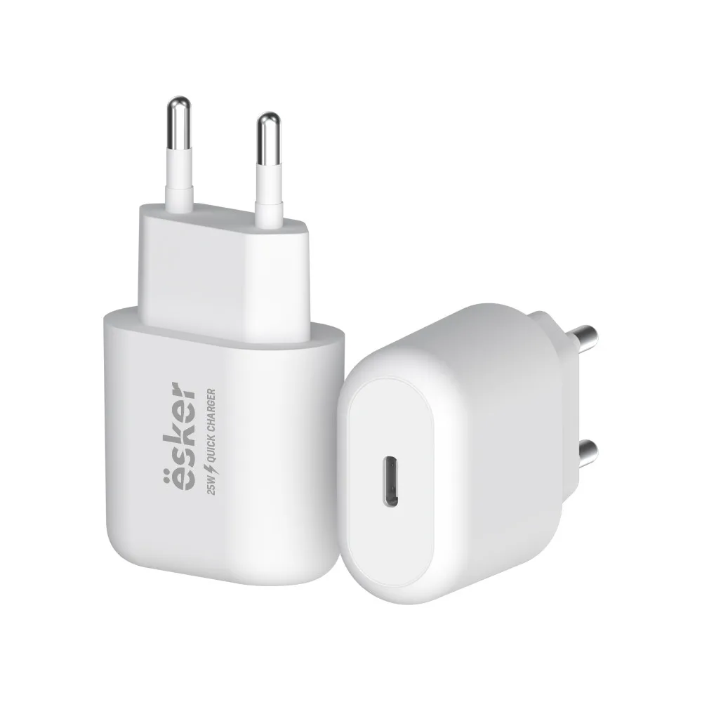 esker 25W PD High Speed Multi Charger Smart Phone Charger USB-C