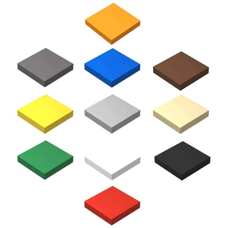 Accessoires MOC carrelage plat 3068 2x2 panneau lumineux 20 pièces/ensemble Kit de pièces blocs de construction jouets éducatifs cadeaux pour enfants accessoire de ville